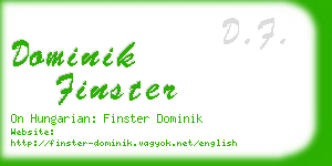 dominik finster business card